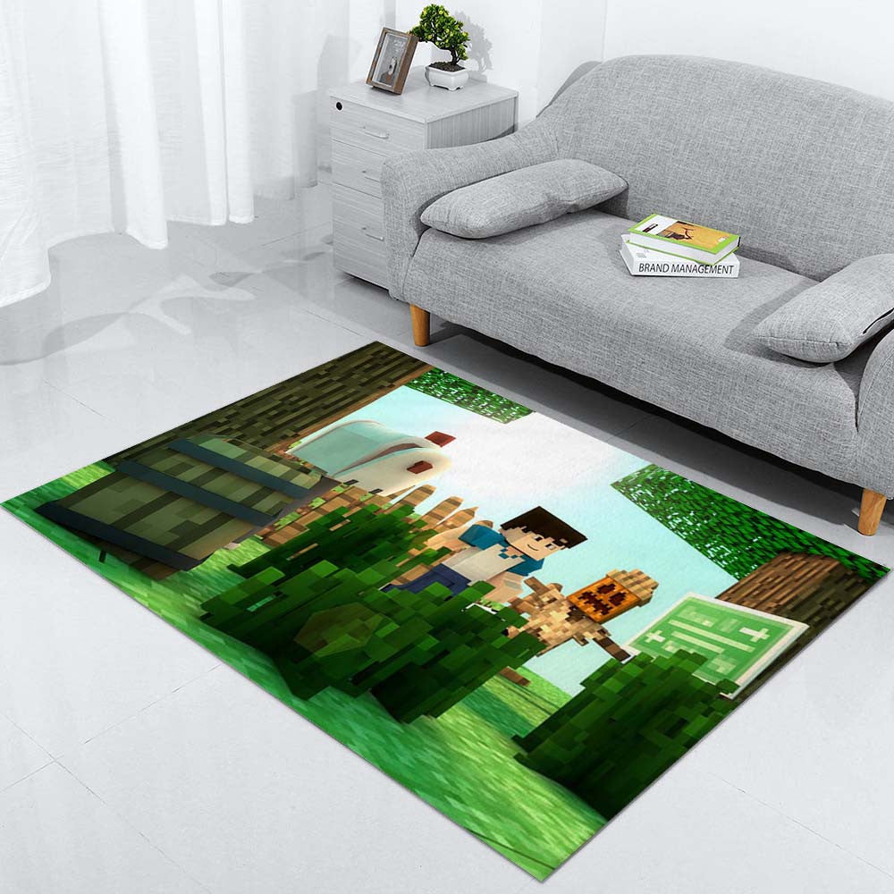 Minecraft 042 Teppich, Teppiche - Outdoor Teppich, Teppich Wohnzimmer, Küchenteppich, Kinderzimmer, Modern