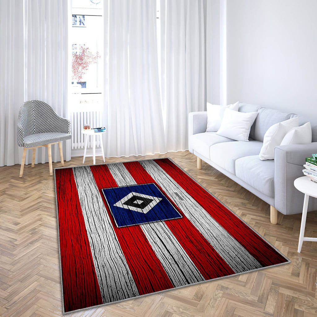 Hamburger Bundesliga Teppich, Teppiche - Holzstruktur Outdoor Teppich, Teppich Wohnzimmer, Küchenteppich, Kinderzimmer, Modern