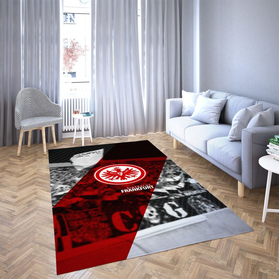 Eintracht Frankfurt LieblingsFußballverein 17 Teppich, Teppiche - Outdoor Teppich, Teppich Wohnzimmer, Küchenteppich, Kinderzimmer, Modern