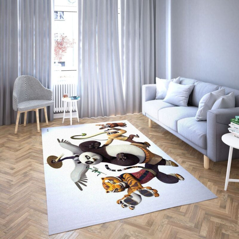 Kung Fu Panda 3 Karikatur Lieblings 8 Teppich, Teppiche - Outdoor Teppich, Teppich Wohnzimmer, Küchenteppich, Kinderzimmer, Modern