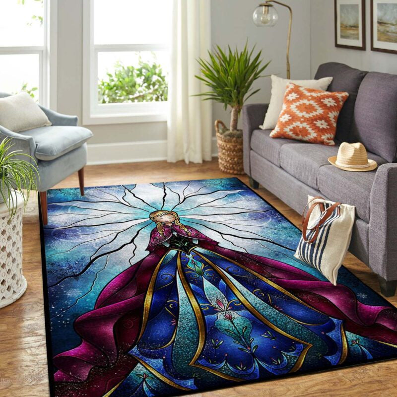 Elsa Frozen Disney 1 Teppich, Teppiche - Outdoor Teppich, Teppich Wohnzimmer, Küchenteppich, Kinderzimmer, Modern