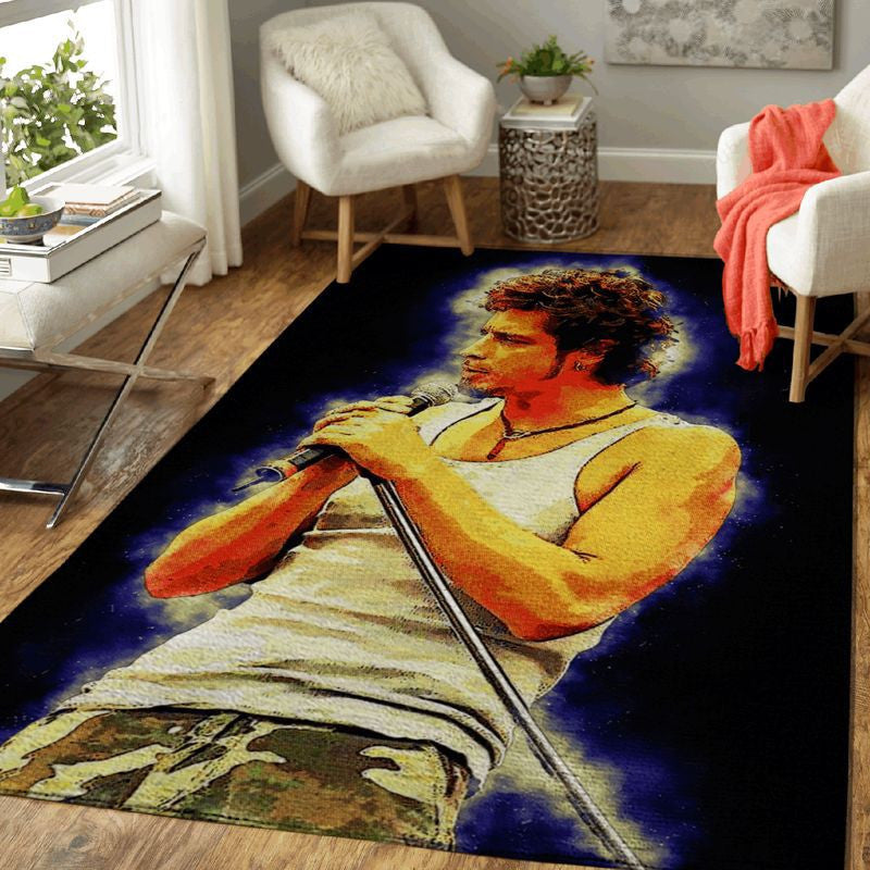 Chris Cornell Singer 4 Teppich, Teppiche - Outdoor Teppich, Teppich Wohnzimmer, Küchenteppich, Kinderzimmer, Modern