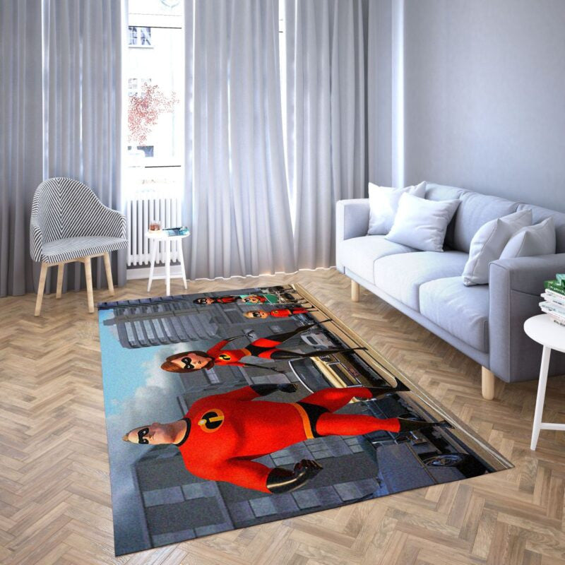 Incredibles 2 Karikatur Lieblings 4 Teppich, Teppiche - Outdoor Teppich, Teppich Wohnzimmer, Küchenteppich, Kinderzimmer, Modern