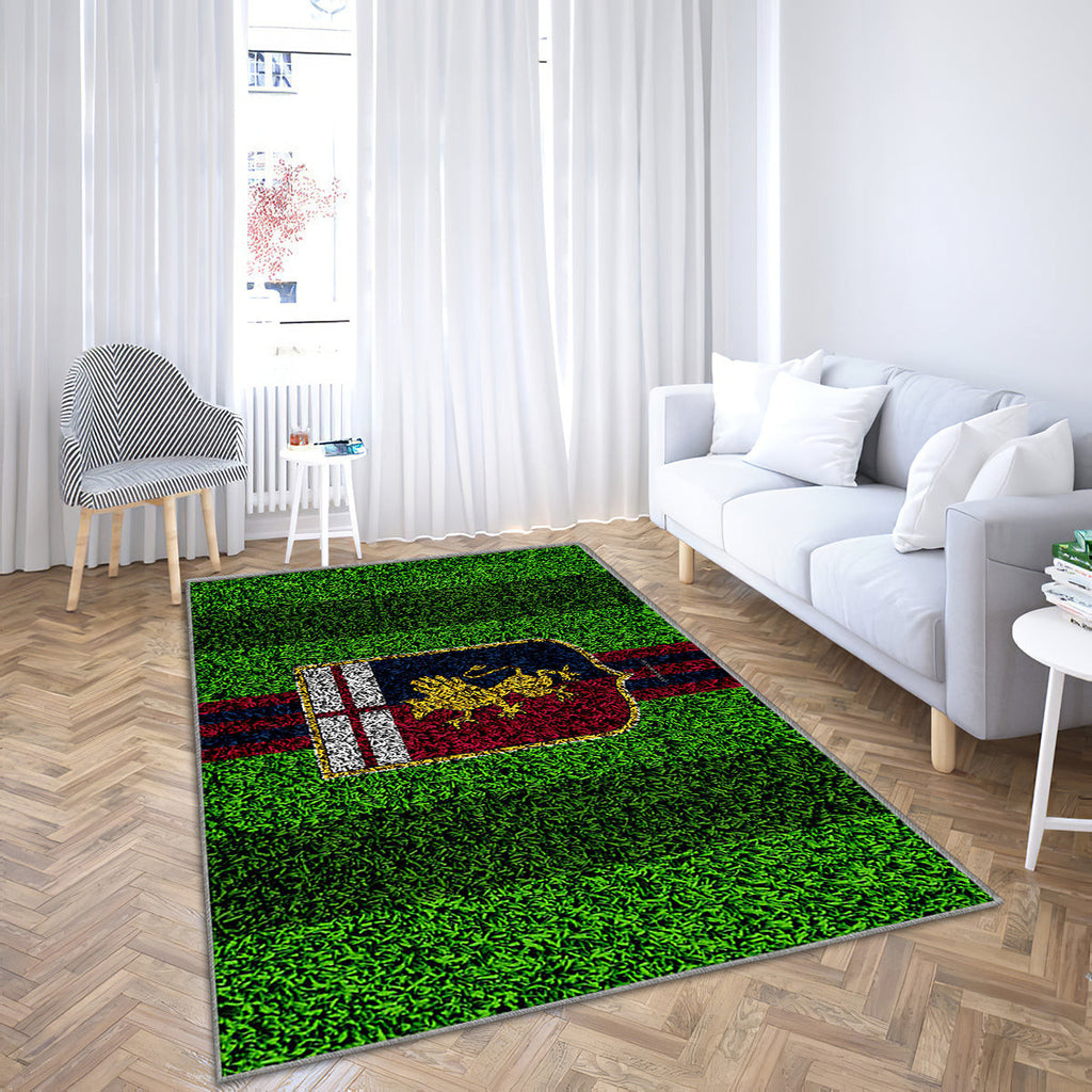 Genoa Fc Logo Teppich, Teppiche - Fußballrasen Outdoor Teppich, Teppich Wohnzimmer, Küchenteppich, Kinderzimmer, Modern