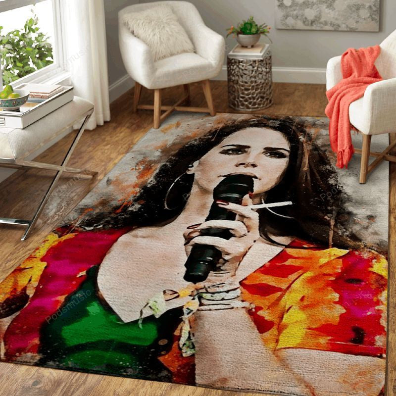Lana Del Rey Musician World Art Teppich, Teppiche - Outdoor Teppich, Teppich Wohnzimmer, Küchenteppich, Kinderzimmer, Modern
