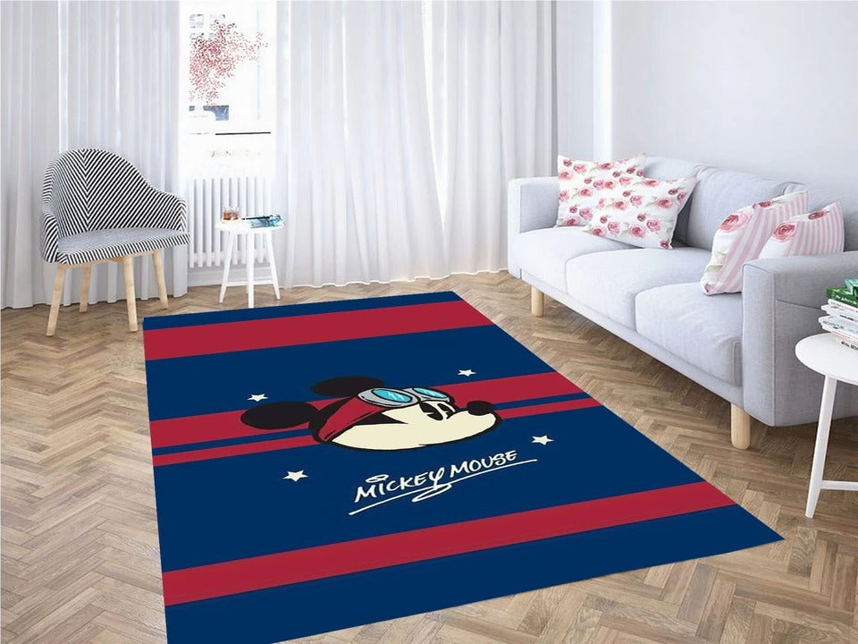 Mickey Mouse E Teppich, Teppiche - Outdoor Teppich, Teppich Wohnzimmer, Küchenteppich, Kinderzimmer, Modern