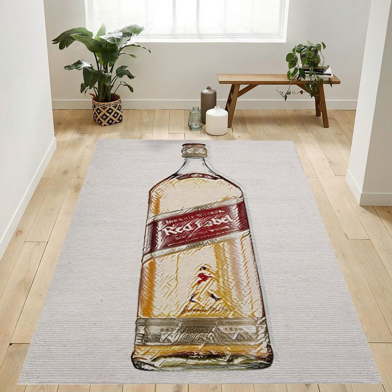 Johnnie Walker Red Label 3 Teppich, Teppiche - Outdoor Teppich, Teppich Wohnzimmer, Küchenteppich, Kinderzimmer, Modern