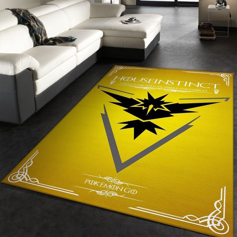 Pokemon Go Team Instinct 2 Teppich, Teppiche - Outdoor Teppich, Teppich Wohnzimmer, Küchenteppich, Kinderzimmer, Modern