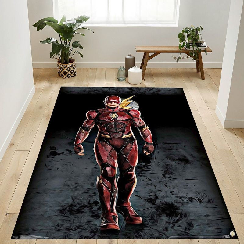 Dc Comics Movie Justice League The Flash Teppich, Teppiche - Outdoor Teppich, Teppich Wohnzimmer, Küchenteppich, Kinderzimmer, Modern