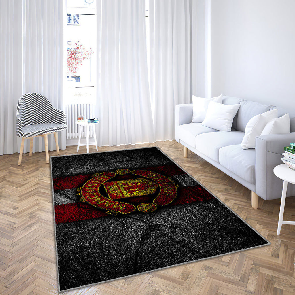 Manchester United Fc Logo Teppich, Teppiche - Erste Liga Outdoor Teppich, Teppich Wohnzimmer, Küchenteppich, Kinderzimmer, Modern