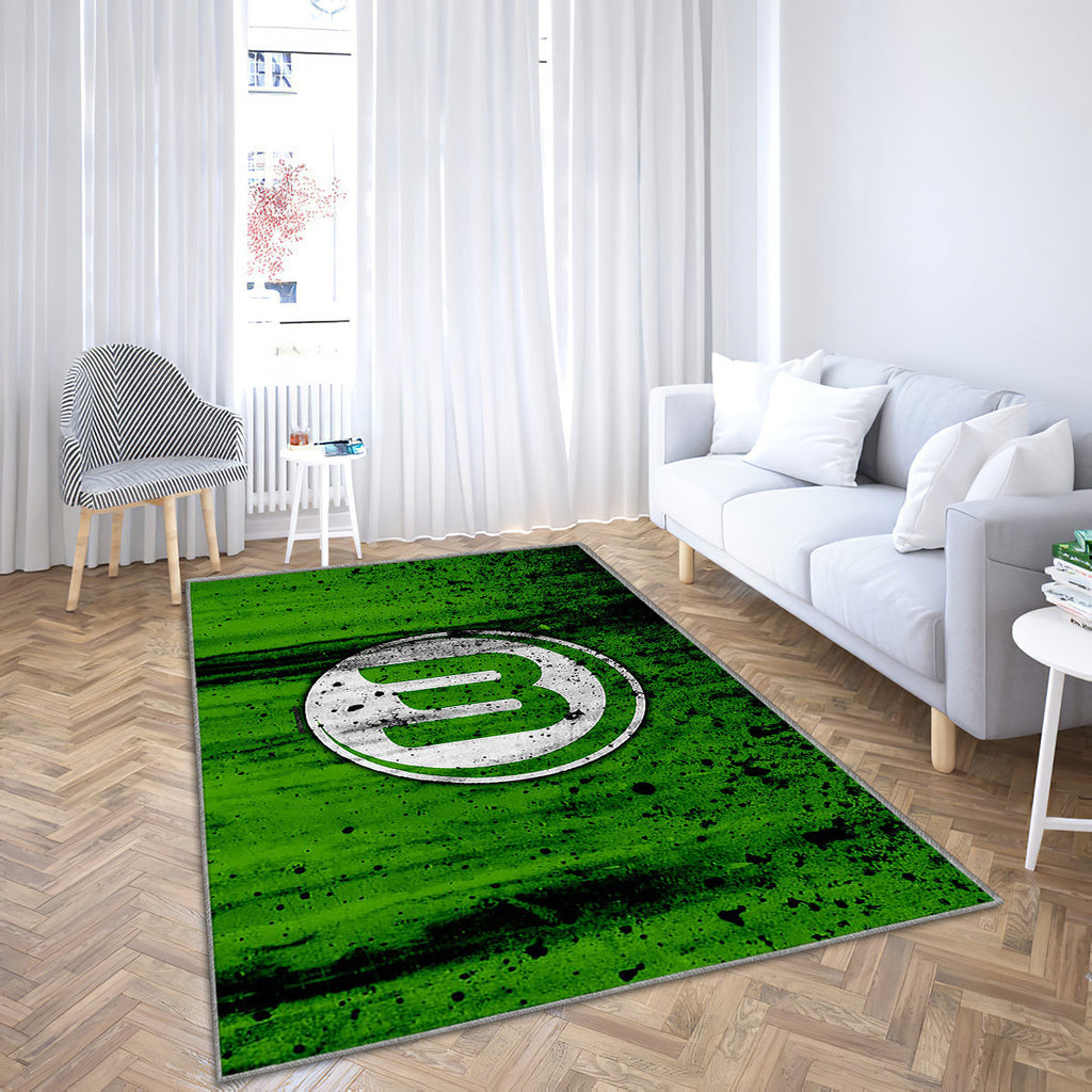 VfL Wolfsburg Logo-Teppich, Teppiche - Bundesliga Outdoor-Teppich, Wohnzimmerteppich, Küchenteppich, Kinderzimmer, modern