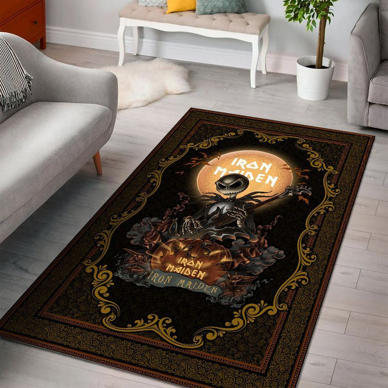 Iron Maiden X Jack Skellington Teppich, Teppiche - Outdoor Teppich, Teppich Wohnzimmer, Küchenteppich, Kinderzimmer, Modern