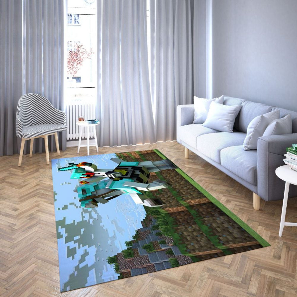Minecraft Beste Bilder 20 Teppich, Teppiche - Outdoor Teppich, Teppich Wohnzimmer, Küchenteppich, Kinderzimmer, Modern