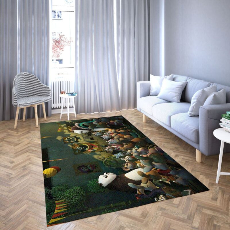 Kung Fu Panda 3 Karikatur Lieblings 18 Teppich, Teppiche - Outdoor Teppich, Teppich Wohnzimmer, Küchenteppich, Kinderzimmer, Modern