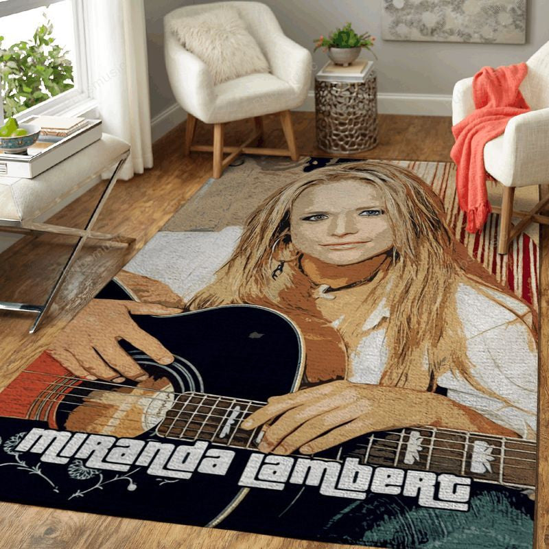Miranda Lambert Country Music Popart Teppich, Teppiche - Outdoor Teppich, Teppich Wohnzimmer, Küchenteppich, Kinderzimmer, Modern