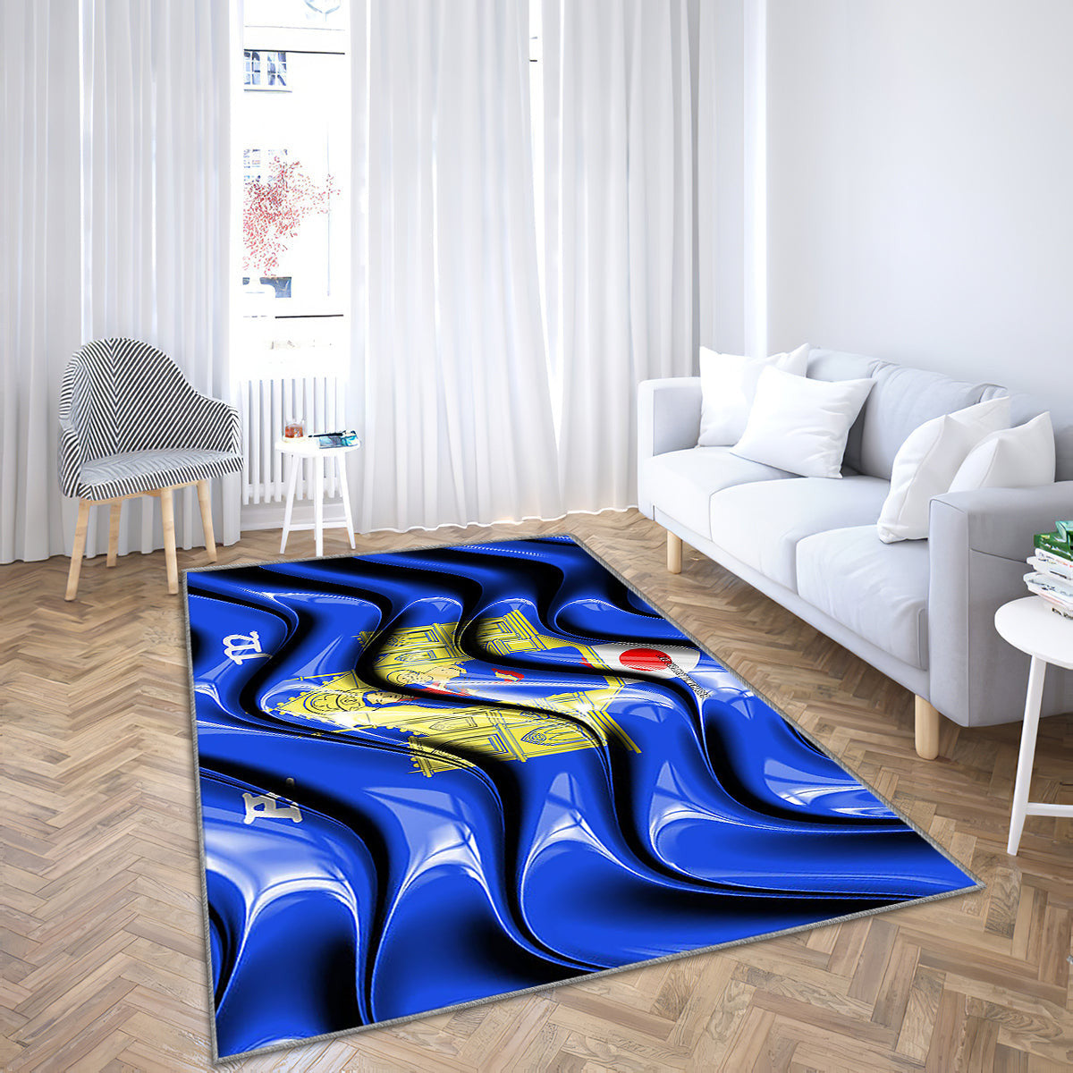 Montpellier Flag Cities Of France Teppich, Teppiche - Europa Outdoor Teppich, Teppich Wohnzimmer, Küchenteppich, Kinderzimmer, Modern