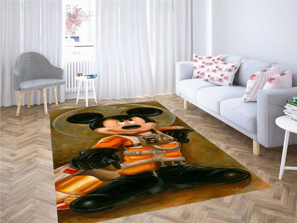 Astronaut Mickey E Teppich, Teppiche - Outdoor Teppich, Teppich Wohnzimmer, Küchenteppich, Kinderzimmer, Modern