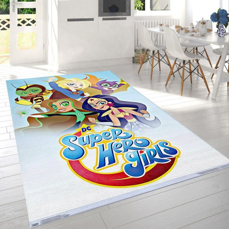 Dc Comics Tv Dc Super Hero Girls Together Teppich, Teppiche - Outdoor Teppich, Teppich Wohnzimmer, Küchenteppich, Kinderzimmer, Modern