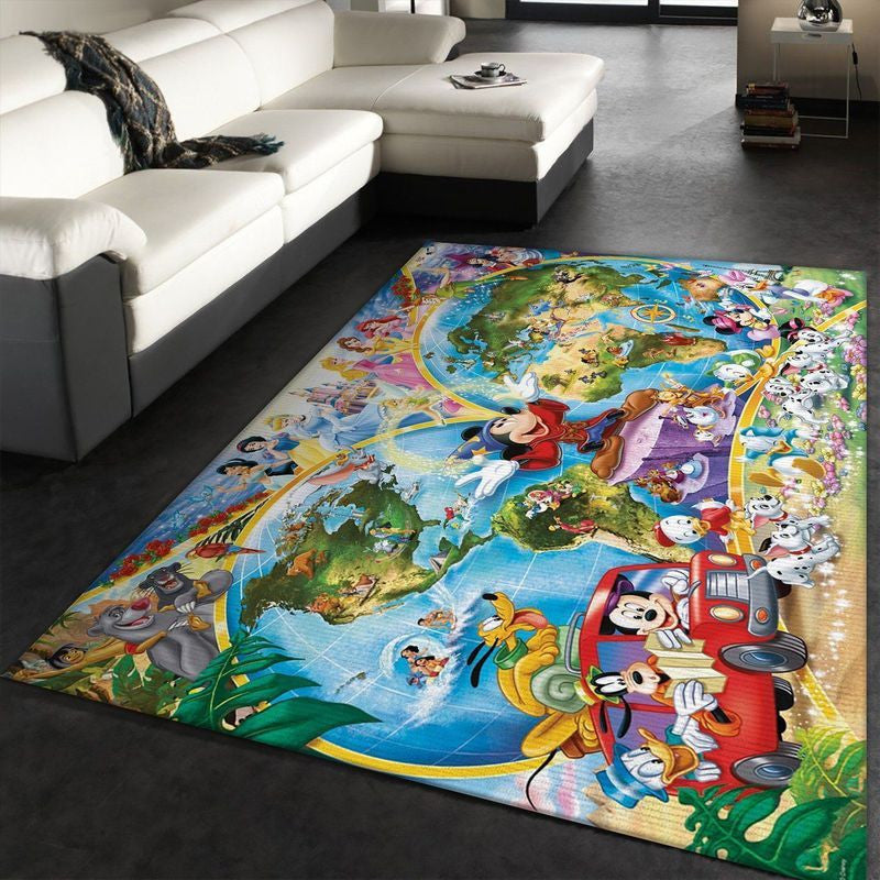 Disney Characters Ii Teppich, Teppiche - Outdoor Teppich, Teppich Wohnzimmer, Küchenteppich, Kinderzimmer, Modern