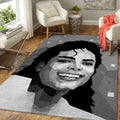 Michael Jackson Smile Music Art Teppich, Teppiche - Outdoor Teppich, Teppich Wohnzimmer, Küchenteppich, Kinderzimmer, Modern