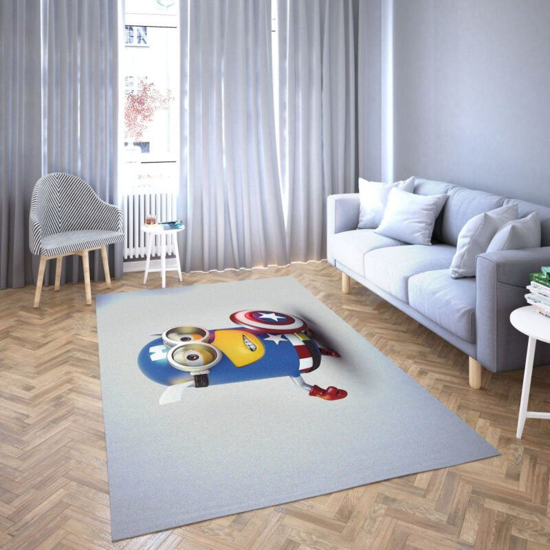 Minions Als Marval Karikatur Lieblings 1 Teppich, Teppiche - Outdoor Teppich, Teppich Wohnzimmer, Küchenteppich, Kinderzimmer, Modern
