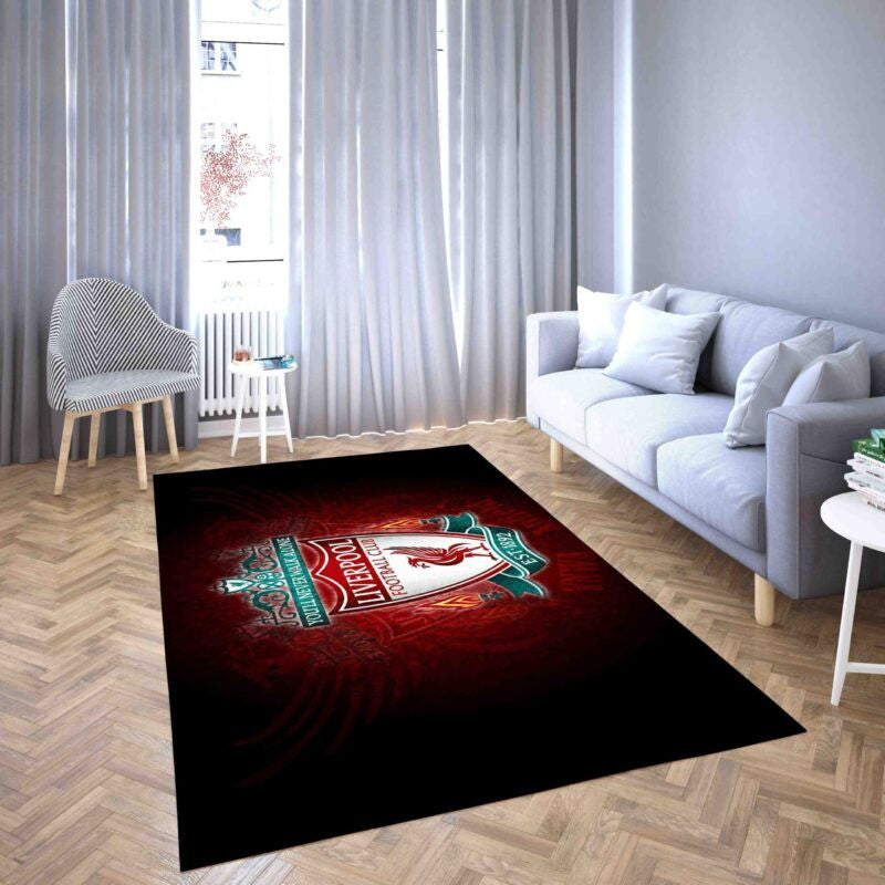 Fc Liverpool Logo Premier League Fußballverein 6 Teppich, Teppiche - Outdoor Teppich, Teppich Wohnzimmer, Küchenteppich, Kinderzimmer, Modern