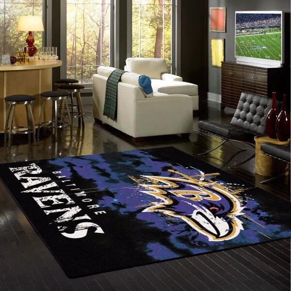 Baltimore Ravens Verblassen Teppich, Teppiche - Outdoor Teppich, Teppich Wohnzimmer, Küchenteppich, Kinderzimmer, Modern