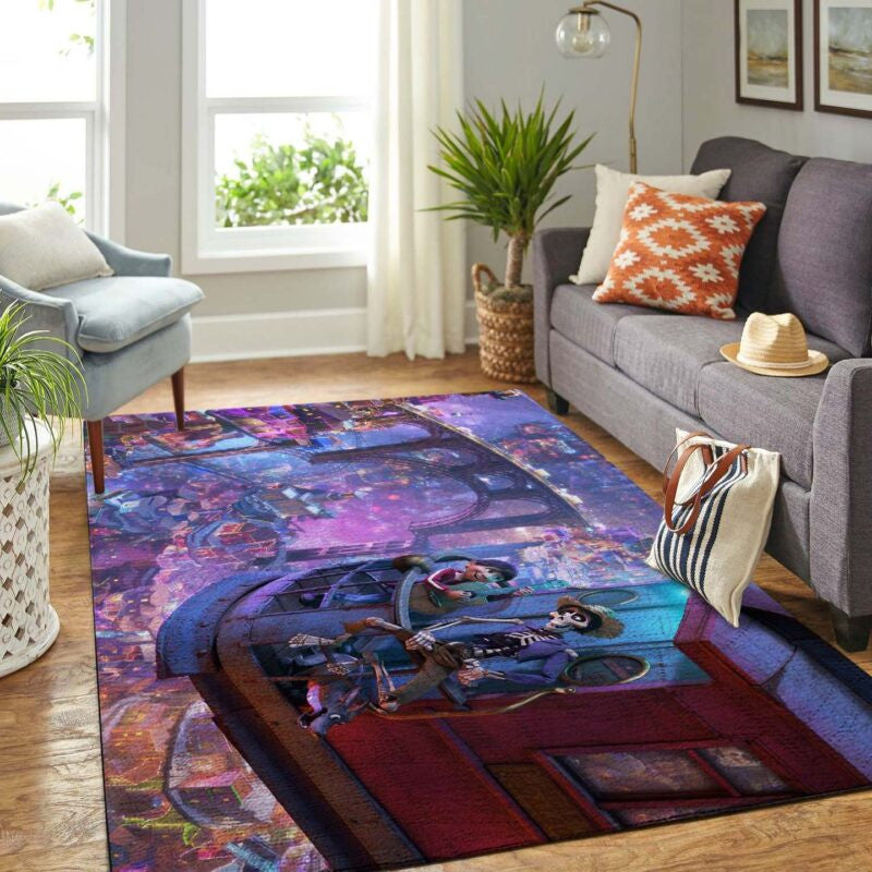 Coco Disney Bode Teppich, Teppiche - Outdoor Teppich, Teppich Wohnzimmer, Küchenteppich, Kinderzimmer, Modern