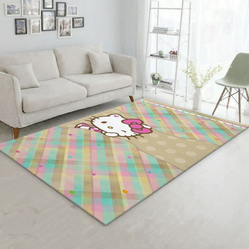 Hello Kitty 15 Teppich, Teppiche - Outdoor Teppich, Teppich Wohnzimmer, Küchenteppich, Kinderzimmer, Modern