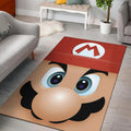 Mario Face Hd Teppich, Teppiche - Outdoor Teppich, Teppich Wohnzimmer, Küchenteppich, Kinderzimmer, Modern