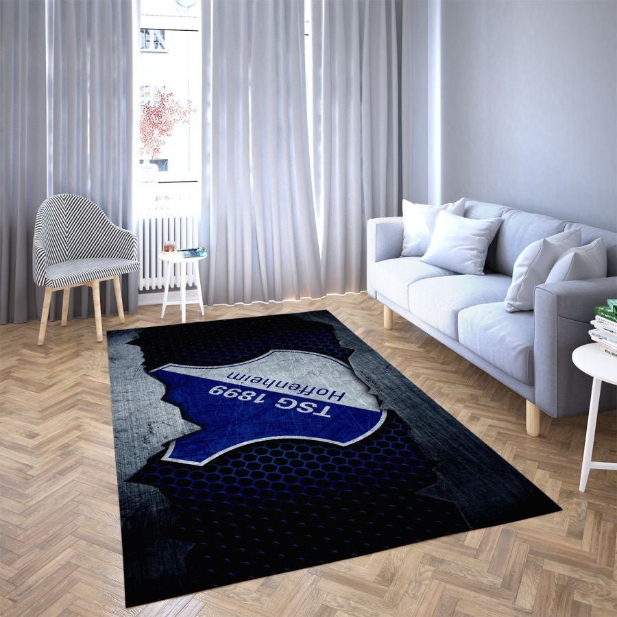 Hoffenheim LieblingsFußballverein 8 Teppich, Teppiche - Outdoor Teppich, Teppich Wohnzimmer, Küchenteppich, Kinderzimmer, Modern