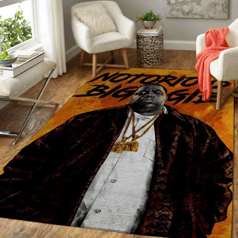 Notorious Biggie Hip Hop Music Art Teppich, Teppiche - Outdoor Teppich, Teppich Wohnzimmer, Küchenteppich, Kinderzimmer, Modern