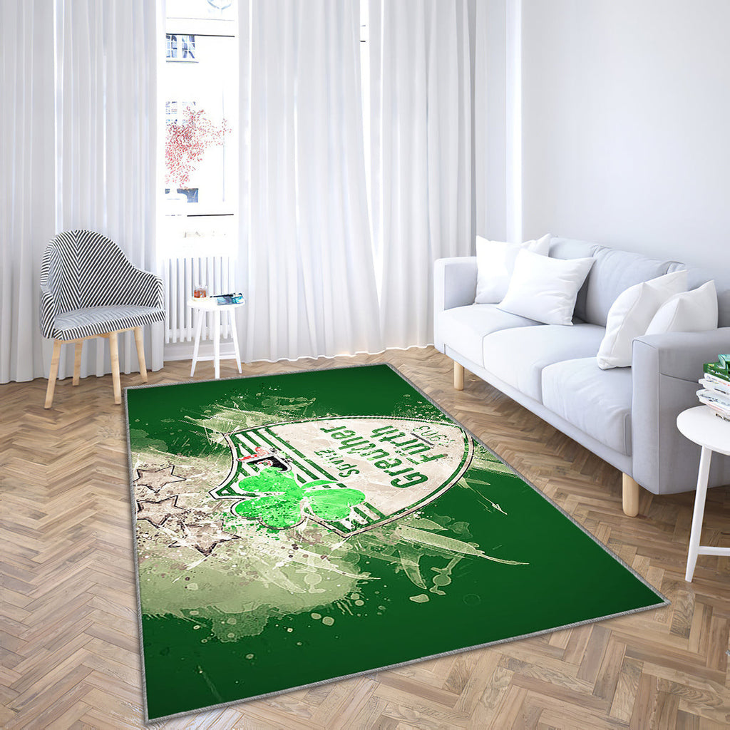 Spvgg Greuther Furth Paint Art Teppich, Teppiche - Emblem Outdoor Teppich, Teppich Wohnzimmer, Küchenteppich, Kinderzimmer, Modern