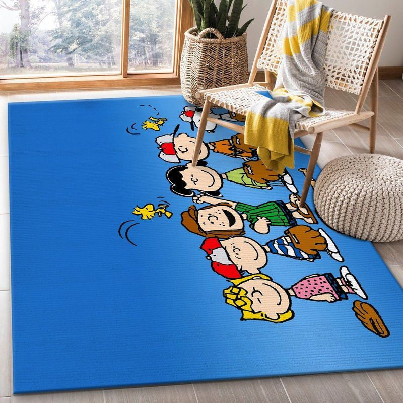 Disney Peanuts Snoopy And Friends Teppich, Teppiche - Outdoor Teppich, Teppich Wohnzimmer, Küchenteppich, Kinderzimmer, Modern