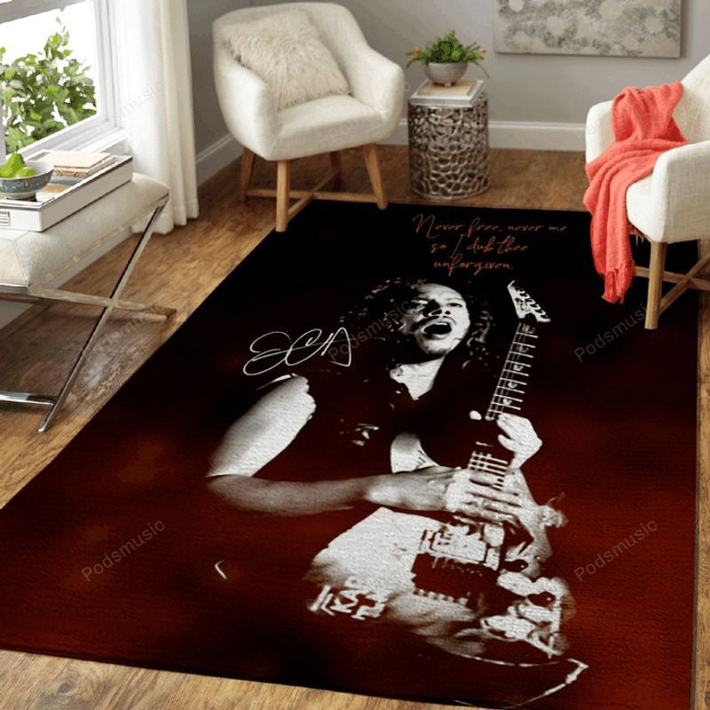 Music Metallica Kirk Music Legends Art1001 Teppich, Teppiche - Outdoor Teppich, Teppich Wohnzimmer, Küchenteppich, Kinderzimmer, Modern