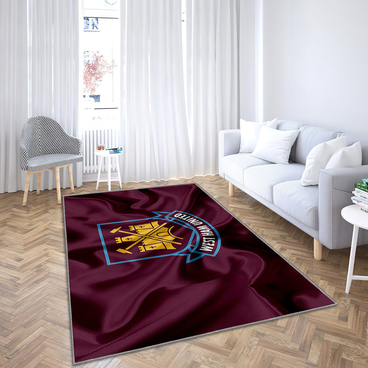 West Ham United Fc Teppich, Teppiche - Fußballverein Outdoor Teppich, Teppich Wohnzimmer, Küchenteppich, Kinderzimmer, Modern