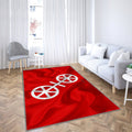 Mainz-Flaggen-Seidentextur-Teppich, Teppiche - Seidenfahnen-Outdoorteppich, Wohnzimmerteppich, Küchenteppich, Kinderzimmer, Modern