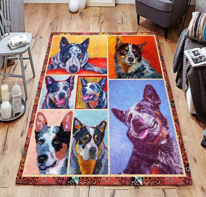 Australian Cattle Dog Teppich, Teppiche - Outdoor Teppich, Teppich Wohnzimmer, Küchenteppich, Kinderzimmer, Modern