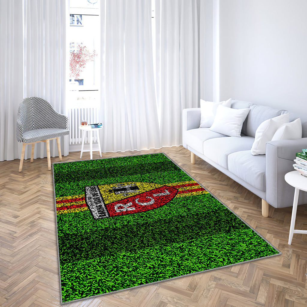 Rc Lens Logo Teppich, Teppiche - Fußballrasen Outdoor Teppich, Teppich Wohnzimmer, Küchenteppich, Kinderzimmer, Modern