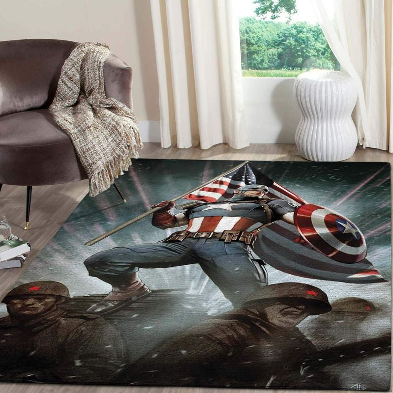 Marvel Captain America 16 Teppich, Teppiche - Outdoor Teppich, Teppich Wohnzimmer, Küchenteppich, Kinderzimmer, Modern