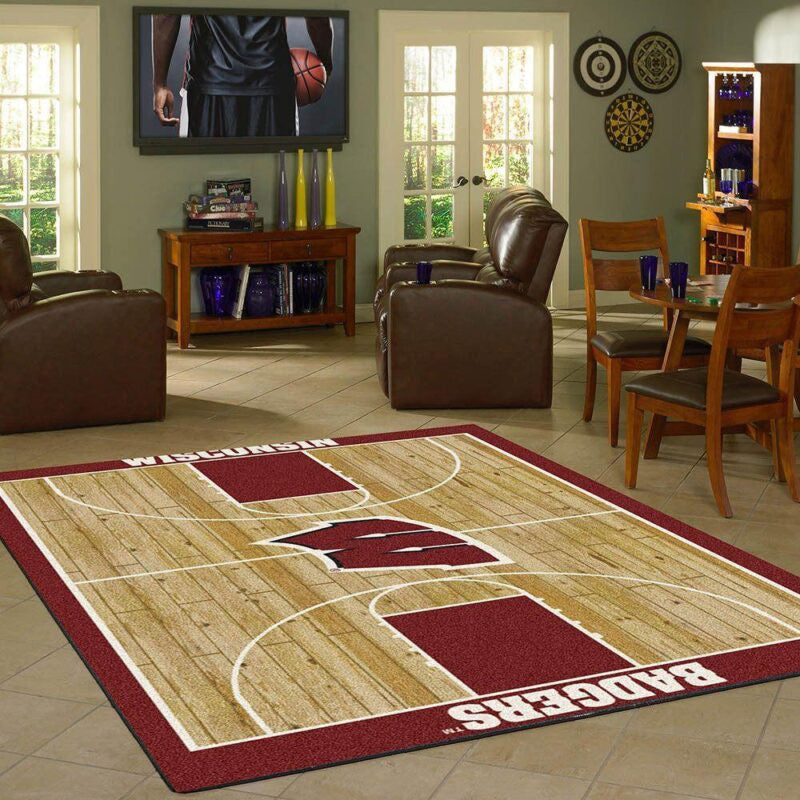 Heimgericht Des Wisconsin Teams E Teppich, Teppiche - Outdoor Teppich, Teppich Wohnzimmer, Küchenteppich, Kinderzimmer, Modern