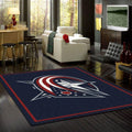 Columbus Bluejackets Teamgeist E Teppich, Teppiche - Outdoor Teppich, Teppich Wohnzimmer, Küchenteppich, Kinderzimmer, Modern
