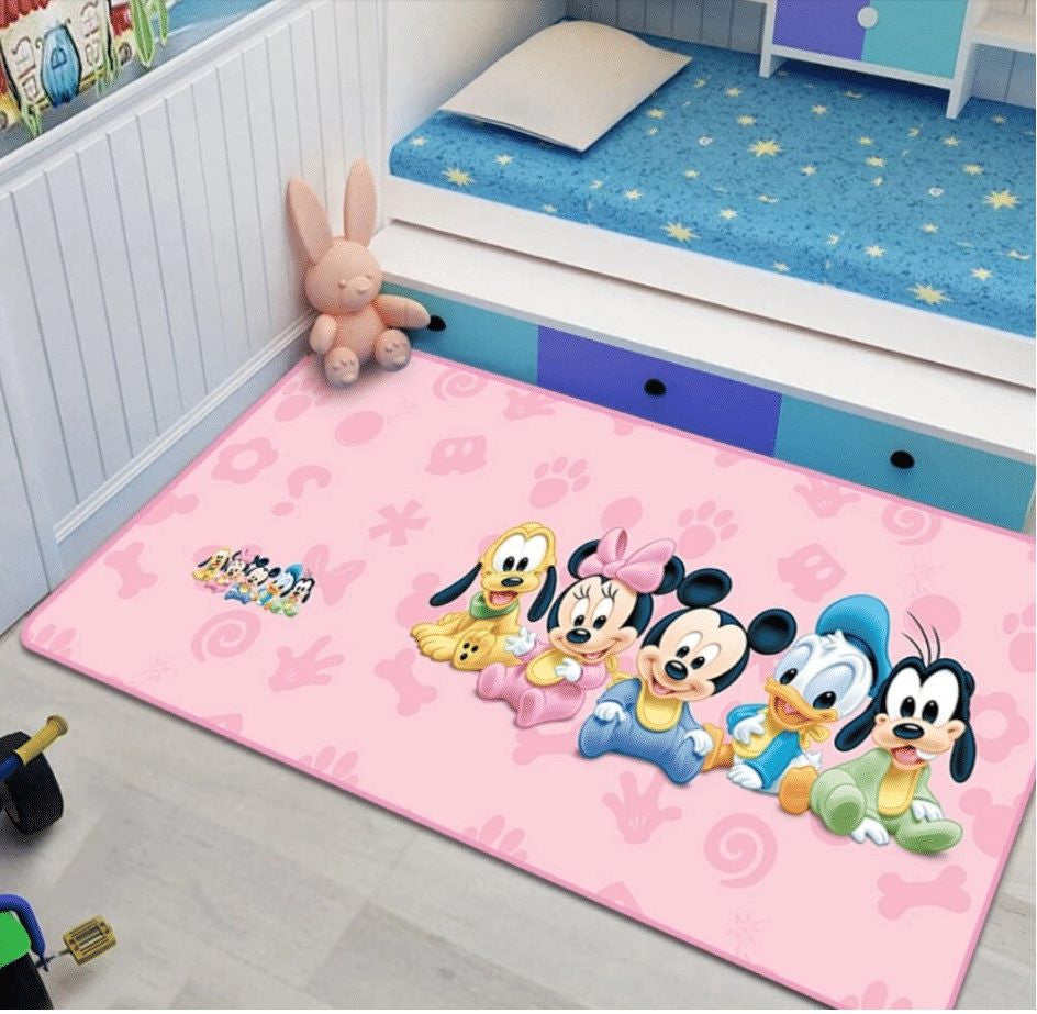 Disney Mickey Minnie Mouse 40 Teppich, Teppiche - Outdoor Teppich, Teppich Wohnzimmer, Küchenteppich, Kinderzimmer, Modern