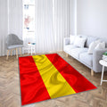 Flag Of Karlsruhe Silk Texture Teppich, Teppiche - Rot-Gelbe Seidenfahne Outdoor Teppich, Teppich Wohnzimmer, Küchenteppich, Kinderzimmer, Modern