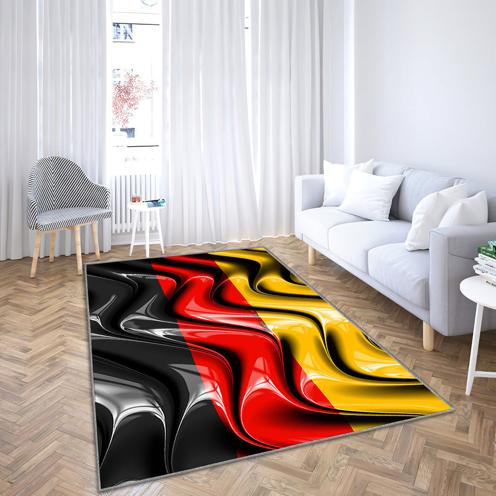 Deutschland Flagge Europa Teppich, Teppiche - Nationale Symbole Outdoor-Teppich, Teppich Wohnzimmer, Küchenteppich, Kinderzimmer, Modern