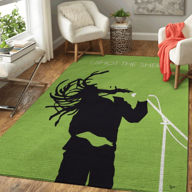 My Bob Marley Music Artwork Minimal Music Artworks Art Teppich, Teppiche - Outdoor Teppich, Teppich Wohnzimmer, Küchenteppich, Kinderzimmer, Modern
