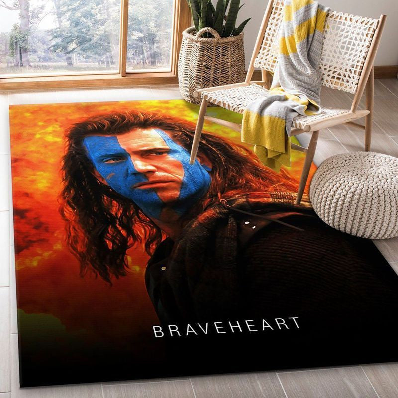 Mel Gibson Braveheart Teppich, Teppiche - Outdoor Teppich, Teppich Wohnzimmer, Küchenteppich, Kinderzimmer, Modern