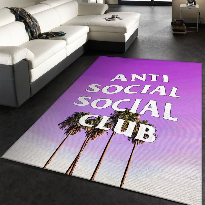 Anti Social Club Teppich, Teppiche - Outdoor Teppich, Teppich Wohnzimmer, Küchenteppich, Kinderzimmer, Modern