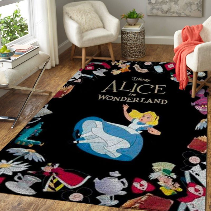 Alice In Wonderland 21001 Teppich, Teppiche - Outdoor Teppich, Teppich Wohnzimmer, Küchenteppich, Kinderzimmer, Modern