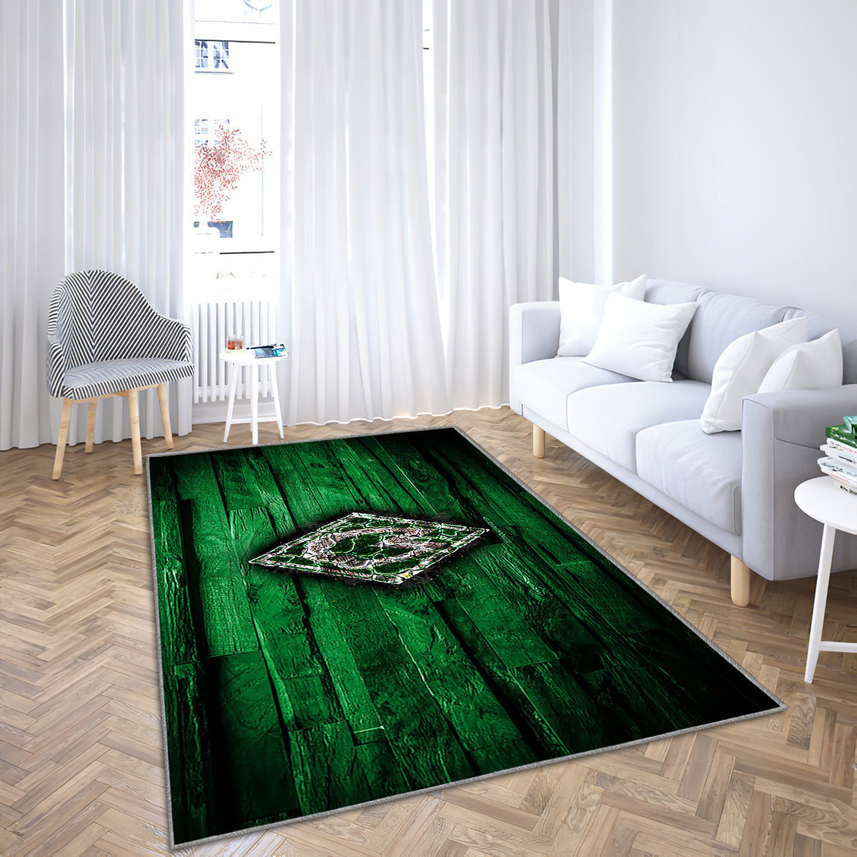 Werder Bremen FC Teppich, Teppiche - Feuriges Logo Outdoor-Teppich, Wohnzimmerteppich, Küchenteppich, Kinderzimmer, modern